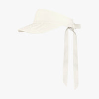 Bouclé Logo Ribbon Visor (Ivory)