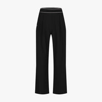 Banded Wide Pants (Black)