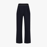 Banded Wide Pants (Navy)