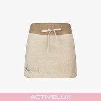 String Flare Skirt (Beige)