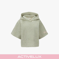 Hooded Cropped T-Shirt (Khaki)