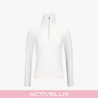 Half Zip-Up T-Shirt (Ivory)