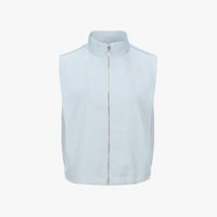 Pin-Tuck Cropped Vest (Blue)