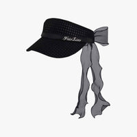 Organza Ribbon Mesh Visor (Black)