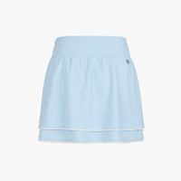 Seersucker Smoke Band Skirt (Blue)