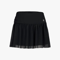 Tulle Drape Skirt (Black)
