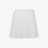 Flared Pleated Skirt (White)