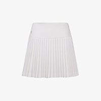 Flared Pleated Skirt (White)