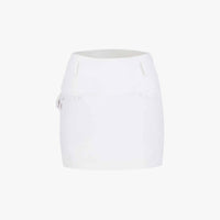 H line Ball Pouch Set Highwaisted Skirt (White)