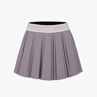 Double Banded Pleats Skirt (Cocoa)