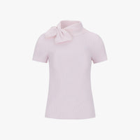 Big Ribbon Pearl Knit (Pink)