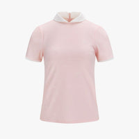 Petit Collar Logo Jacquard T-Shirt (Coral)