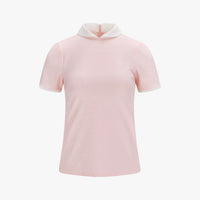 Petit Collar Logo Jacquard T-Shirt (Coral)
