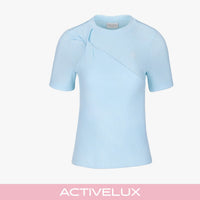 Twisted Round-neck T-Shirt (Blue)