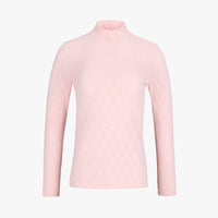 Logo Jacquard See-through T-shirt (Coral)