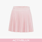 Pique pleated skirt (Pink)