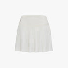 Lace Flare Pleated Skirt (White)