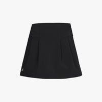 Folded A-line skirt (Black)