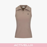 Lucé Halter Sleeveless T-Shirt (Cocoa)