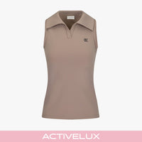 Lucé Halter Sleeveless T-Shirt (Cocoa)