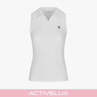 Lucé Halter Sleeveless T-Shirt (White)