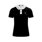 Eyelet Lace Collar T-shirt (Black)