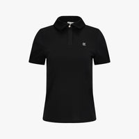 Lace Collar Puff Sleeve T-Shirt (Black)