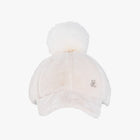 Fur Ball Point Cap (Ivory)