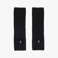 Ribbon Knit Arm Warmer (Black)