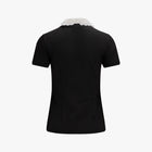 Eyelet Lace Collar T-shirt (Black)