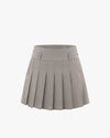 A-line pleated skirt - Beige