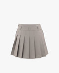 A-line pleated skirt - Beige