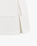 High waisted layer skirt - White