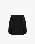 High waisted layer skirt - Black