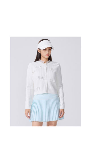 Shushu Ribbon Cardigan (Coral)