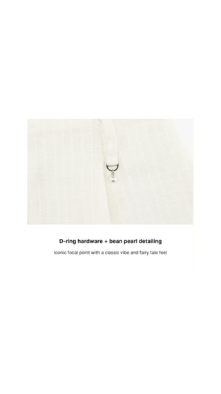 Tweed Balloon Skirt (Ivory)