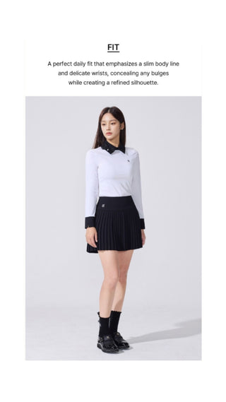 Ribbon Point Longsleeve T-shirt (Coral)