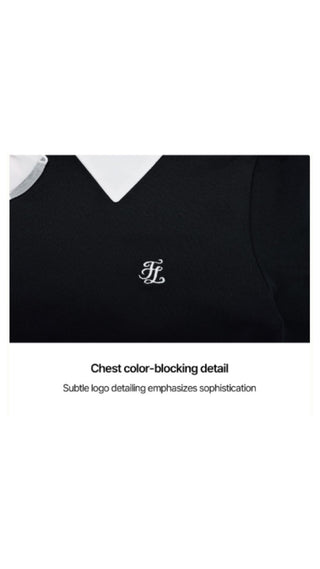 Ribbon Point Longsleeve T-shirt (Black)