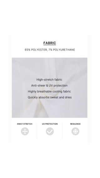 Organza Ribbon Long Sleeve Cooling T Shirt (White)