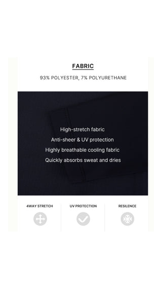Organza Ribbon Long Sleeve Cooling T Shirt (Black)