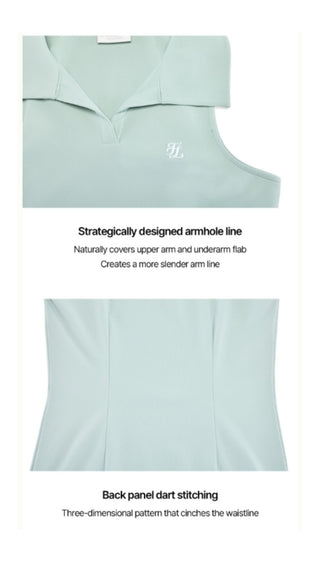 Lucé Halter Sleeveless T-Shirt (Mint)