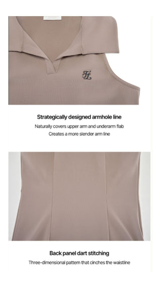 Lucé Halter Sleeveless T-Shirt (Cocoa)