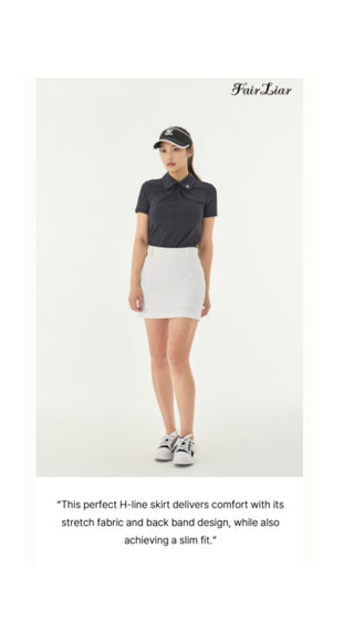 Back Band Hline Skirt (Black)