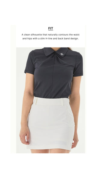 Back Band Hline Skirt (Black)