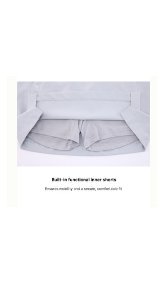 Back Band Hline Skirt (Grey)