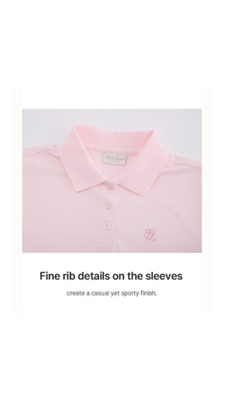 Fair Liar loose fit polo T Shirt (Pink)