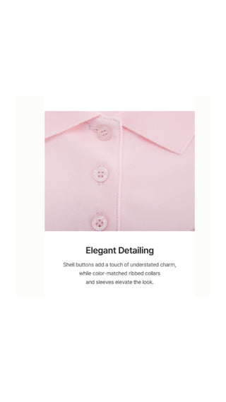 Fair Liar loose fit polo T Shirt (Pink)