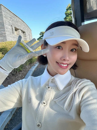 Big Ribbon Point Cardigan (Cream)