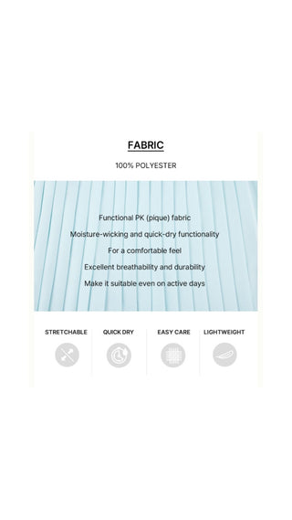 Pique Pleated Skirt (Mint)