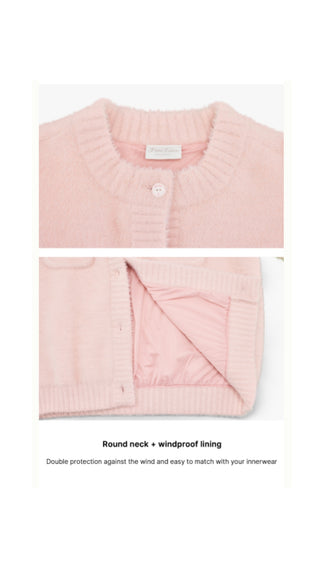 Stitch Windproof Cardigan (Pink)